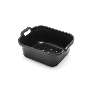 Addis Rectangular Washing Up Bowl with Handles - Black