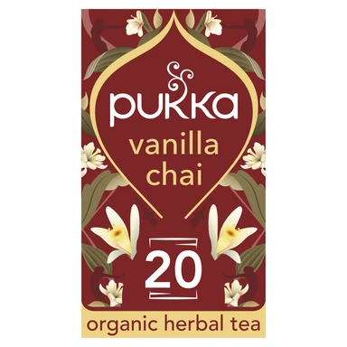 Pukka Vanilla Chai 20 Herbal Tea Sachets 40g