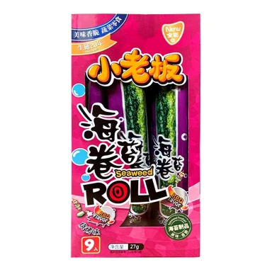 Small Bass Grilled Seaweed Rolls Barbecue Flavor 27g