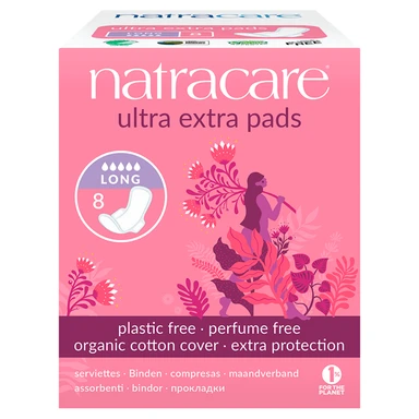Natracare Long Ultra Extra 8 Pads