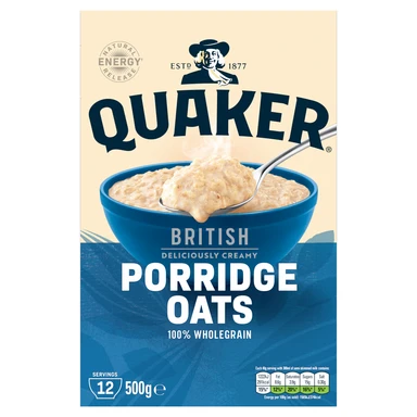 Quaker 100% Wholegrain Rolled Oats 500g