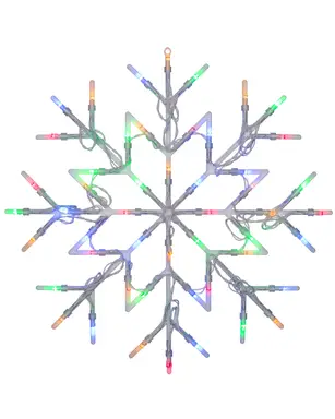 WeRChristmas Snowflake Silhouette, Multi-Coloured, 36 cm