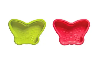 Premier Housewares 804982 Butterfly Cake Moulds - Set of 2, H4 x W19 x D14cm