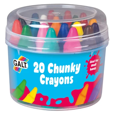 Galt A3302D Chunky Crayons 20 Easy to Hold Crayons for Kids