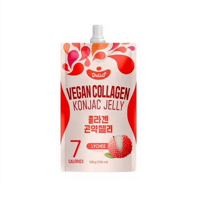 Delief Vegan Collageen Konjac Jelly Lychee (V) 120 g