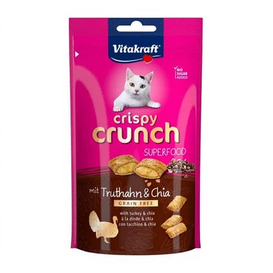 Vitakraft Knuspriger Crunch mit Truthahn und Chiasamen für Katzen 60 g