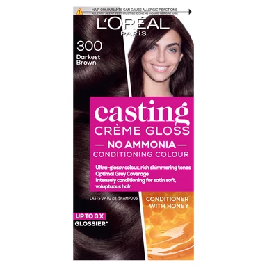 L'Oréal Casting Creme Gloss 300 Darkest Brown Semi Permanent Hair Dye