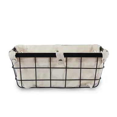 Maison by Premier Small Matte Wire Storage Basket Black