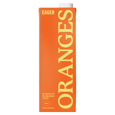 Eager Drinks - 100% Squeezed Smooth Orange Juice - 1L