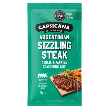 Capsicana Argentinian Sizzling Steak Seasoning Mix 28G