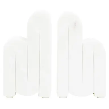 Fifty Five South Bookends Nason Marble White