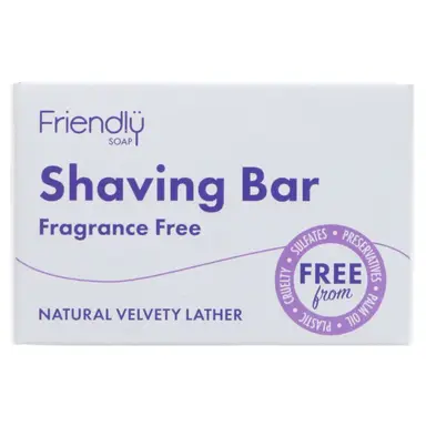 Friendly Soap Shaving Bar Fragrance Free 95g
