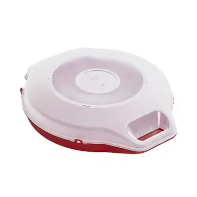 Strata Christmas Wreath Box Clear/Red Extra Large