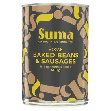 Suma Baked Beans & Vegan Sausage 400g