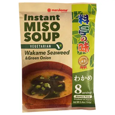 Marukome Instant Miso Soup Wakame Vegetarian 152g