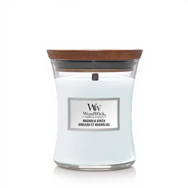 Woodwick Magnolia Birch Medium Hourglass Candle