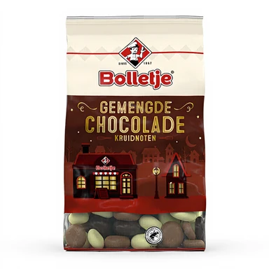 Bolletje Gemengde Chocolade Kruidnoten 250 g