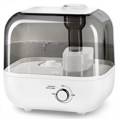 Bear 5L Humidifier for bedroom, 35 Hours Run Time, 28dB Ultra Quiet, with Aromatherapy Tray, 360° Expandable Steam Nozzle, Top Filling Humidifier for Plant, Home, Office - White