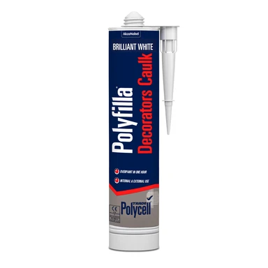 Polycell Trade Polyfilla White Caulk Cartridge 290ml