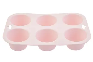 Maison by Premier Pastel Pink 6 Cup Muffin Mould