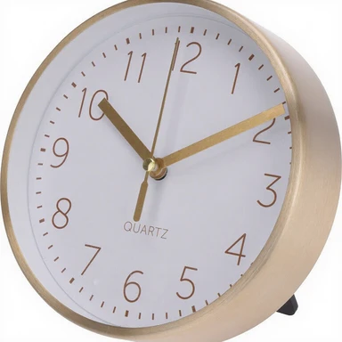 Wanduhr mit goldenem Rand Quarzuhr 15*4cm