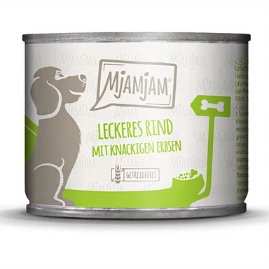 MjAMjAM - Heerlijk rundvlees met gekookte aardappelen en malse erwten 200g*6