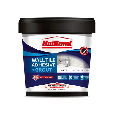 Unibond White Wall Tile Adhesive and Grout 1.3kg