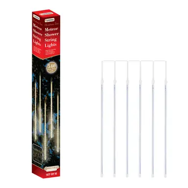 Christmas Workshop 10PC 540LED Meteor Shower Light -Warm White