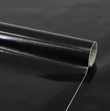 Fablon Sticky Back Plastic Black Gloss 0.675x2m