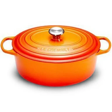 Le Creuset Rôtière Signature ovale 40 cm rouge