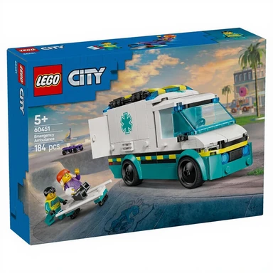 LEGO City Super Véhicules 60451 Ambulance d'Urgence