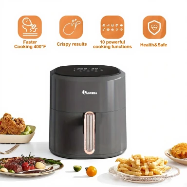 Iagreea 5QT Large Capacity Smart Air Fryer, 10 Functions PowerFailure Low Fat Roast