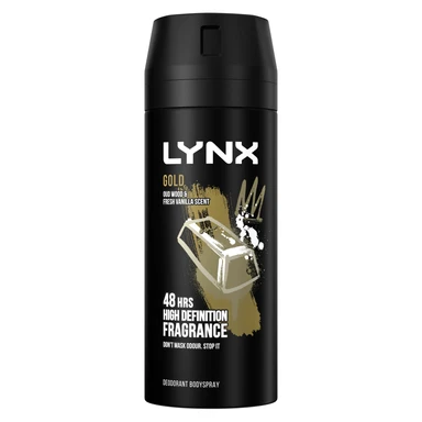 Lynx Aerosol Body Spray Gold 150ml