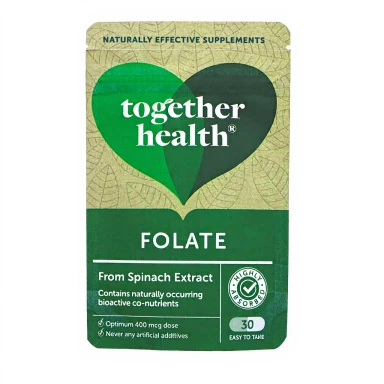 TOGETHER HEALTH - Natural Folate - From Spinach Extract - 30 CAPS