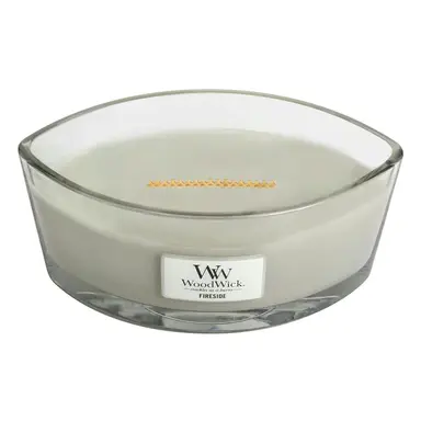 Wood Wick Candle Ellipse Fireside 453g
