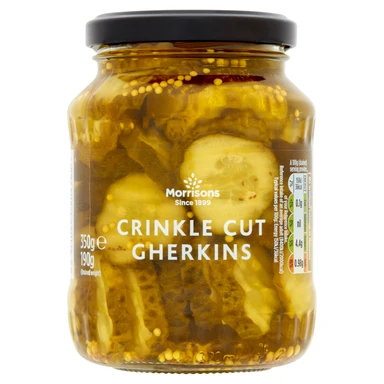 Morrisons Crinkle Cut Gherkins 350g