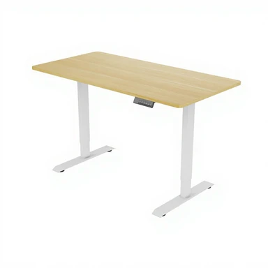 Loctek Ochama X Elektrisch höhenverstellbares Schreibtischgestell - Doppelmotor - 140 x 70 cm - Eiche