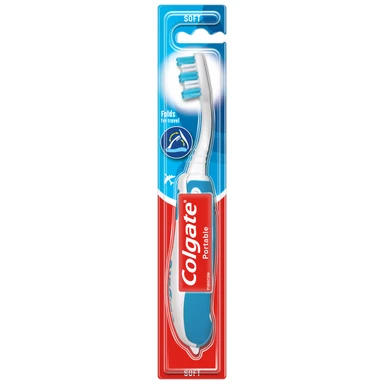 Colgate Portable Travel Soft Manual Toothbrush 1 Pack