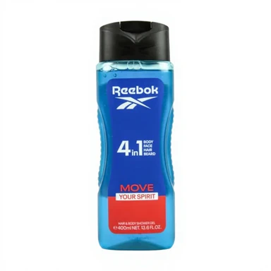 Reebok Douchegel Heren - 4-in-1 Haar-, Lichaams- en Douchegel Move Your Spirit 400 ml