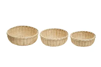 Lidi Set Of Three Bamboo Baskets