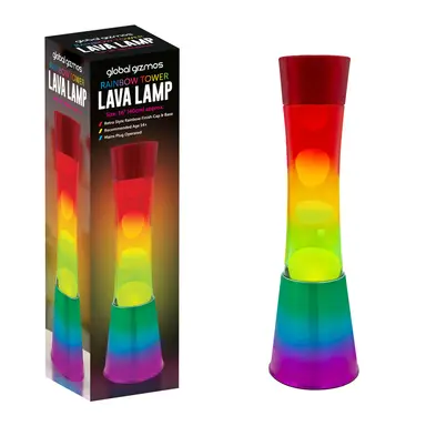 Global Gizmos Lava Lamp Tower Rainbow Multicolour