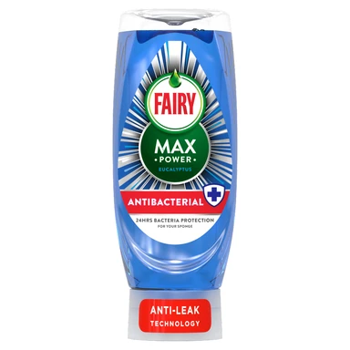 Fairy Max Power Washing Up Liquid, Antibacterial, Eucalyptus, 450ml