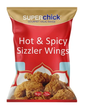 Super Chick Hot & Spicy Chickn Wings 1kg