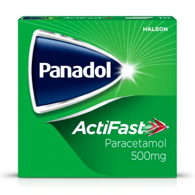 Panadol ActiFast Painkillers, 500mg Paracetamol Tablets, 10s