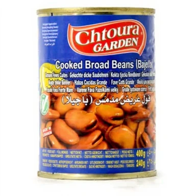 Chtoura Garden gekochte Dicke Bohnen in Salzlake 400g Türkisch
