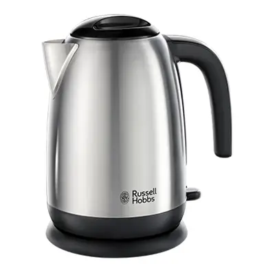 Russell Hobbs Classics Kettle, Rapid Boil, 1.7L, Brushed Stainless Steel - 23910