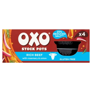 Oxo Stock Pot Reduced Salt Rich Beef 4*20g