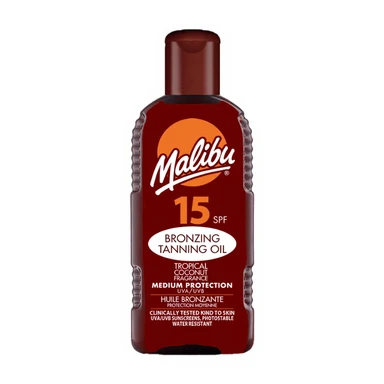 MALIBU 200ML BRONZENDE BRUININGSOLIE SPF 15