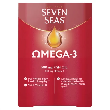 Seven Seas Omega-3 Fish Oil with Vitamin D 30 Capsules