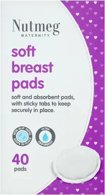 Nutmeg Maternity Soft Breast Pads 40 Pack